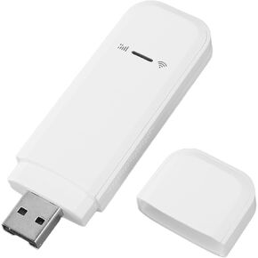 4G LTE USB Modem, Portable 4G Router Network Card Router Hotspot with SIM Card Slot, Up to 150MBPS, Up to 10 Devices, Plug and Play