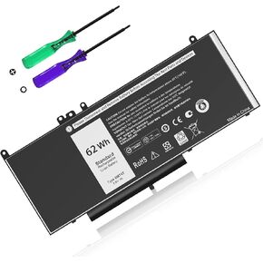6MT4T Battery E5470 E5570 Battery Compatible with Dell Latitude14 5470 E5470 15 5570 E5570 Precision 15 3510 M3510 Series 7V69Y TXF9M 79VRK 07V69Y 0HK6DV 079VRK 0TXF9M 7.6V 62WH