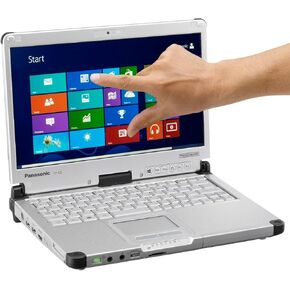 Panasonic Toughbook CF-C2 Laptop Convertible Tablet , Core i5-4300U 1.90GHz up to 2.9GH, 12.5 HD Touchscreen, 8GB, 240GB SSD, HDMI, Webcam, WiFi, Bluetooth, Windows 10 Pro (Renewed)