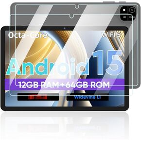 واقي الشاشة لـ Aiprotablet A30T Android 15 Tablet ، أقراص 10 بوصة ، ومكافحة الخدش 9H الصلابة التي تعمل باللمس 2.5D الحواف الدائرية خالية من التثبيت سهلة التثبيت ، 2 عبوة.