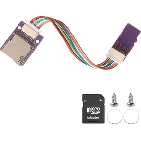Micro SD to Micro SD Card Extension Cable Adapter for 3D Printers, Raspberry Pi, Car Navigation, Surveillance, Computers, etc. PVC Flexible Extension Cable (3.1in/8cm)