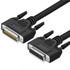 1Pcs DB44 Pure Copper Data Cord Male to Male to Female 3 Row of 44Pin Extension Cable Industrial Grade CNC Programmer Signal Wire(M to Fe,2M)