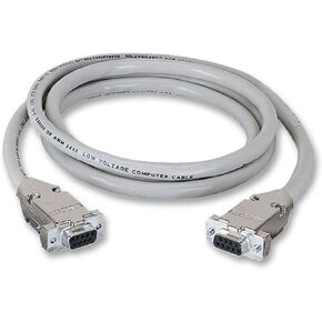 Black Box 50-ft RS232 Shielded Cable Metal Hood DB9 Female/Female