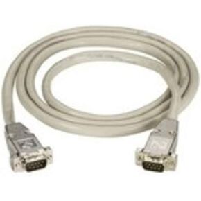 Black Box Corporation 50-FT RS232 SHIELDED CABLE METAL HOOD DB9 MALE/MALE