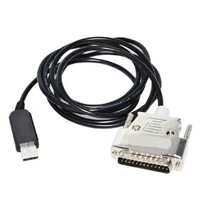 USB to 25PIN DB25 Male RS232 Adapter Serial Communication Cable(1.8M)