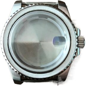 Watch Accessories 40mm Stainless Steel Case Sapphire Glass Unidirectional Rotation With Sound Assembly 8215, 2813 Movement watch case