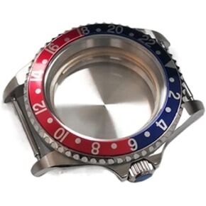 NH35 Case Piggy Mouth Crown Guard Fine Steel Case 40mm Sapphire Glass Suitable For Nh35 / 36 / 4R36 / 7S Movement watch case