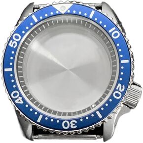 Stainless Steel Watchcase SKX009 42mm For NH35 NH36 4R35/36 7S26 Movement Sapphire Crystal Ratchet 120clicks Ceramic Bezel 10ATM watch case