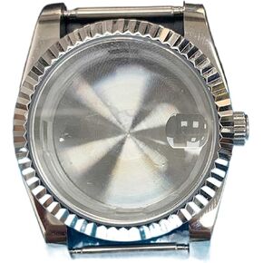 36MM Stainless Steel Watch Case Mineral Glass Mirror Case Cover Shell For 8215/2813/8205/8200 Mechanical Watch Movement watch case