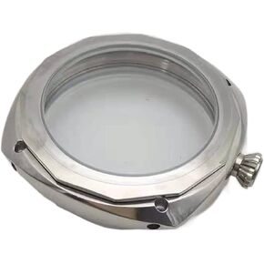 45mm Stainless Steel Watch Shell For ST36 Hand-Winding Polished Watch Case Compatible With ETA 6497/6498 Movement watch case