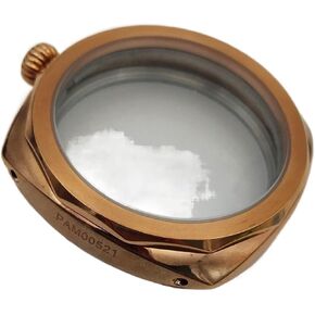 Watch Case 9085 Polished Gold Case 47mm Suitable Compatible With Eta6497 / 6498 Crystal Mineral Movement 47-16 watch case