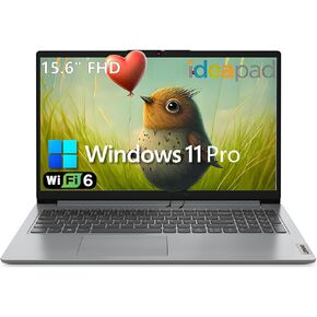 Lenovo IdeaPad 1 Laptop Computer for Home and Business Student, 32GB DDR4 RAM, 1TB PCIe SSD, 15.6" FHD, Intel Dual-Core Processor, WiFi 6, Bluetooth, Type-C, HDMI, Windows 11 Pro(Renewed)