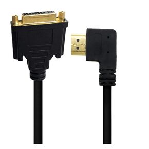 HDMI to DVI Cable M/F Male- Female Video Adapter Cord HDMI-Compatible to DVI-I 24+5 Cable Video Adapter CordFor HDTV LCD DVD PC(Left)