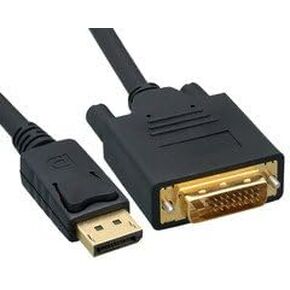 DisplayPort to DVI Video Cable, DisplayPort Male to DVI Male, 3 Foot