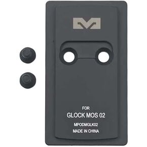 Meprolight MPO PRO-F Direct Mount Plate - Pistol Optic Plate, 6061-T6 Aluminum, Direct Side-to-Optic Mounting, Glock MOS Large Frame