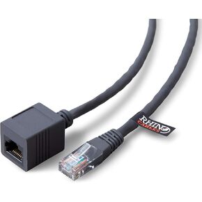 CAT 5 Ethernet RJ45 Extension Cable CAT5e LAN Gigabit Network Internet Extender Male to Female Patch Cord Connector (3ft)