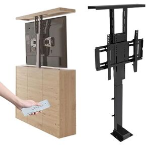 Ceiling TV Mount Bracket - Motorized Ceiling TV Mount,0-85° Fold Down,Hidden Fold Down TV Lift,Telescopic Electric TV Lift with Automatic Lifting