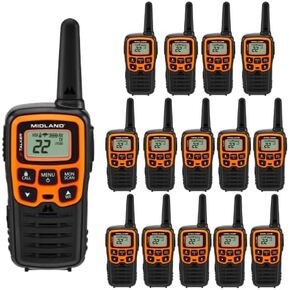 Midland-T51 X-Talker 15 Radio Bundle Spotting and Recovery Walkie-Talkie Long Range-FRS ثنائية الاتجاه للعائلات التي تتسرب من قافلة NOAA