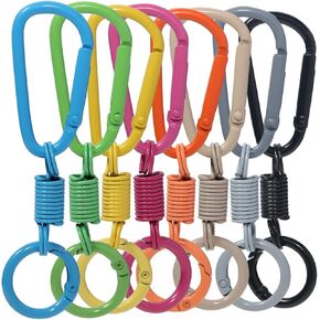 Carabiner Keychain Clip for Keys,Car Key Rings,Heavy Duty Key Organizer for Handbag Backpack