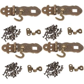 4pcs Retro Notebook Journal Latch Slam Latch Buckle for Notebook Lined Lock for Diary Antique Lock Hasps