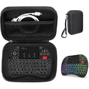 حالة Casesack للوحة المفاتيح RII X8 Mini ، لوحة مفاتيح لاسلكية محمولة 2.4 جيجا هرتز مع الماوس اللمس