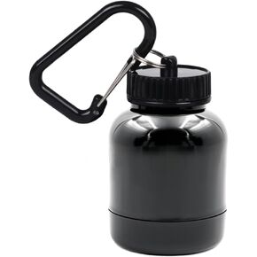 Protein Powder Container with Durable Keychain -Supplement Funnels with Keychain-Portable Protein Powder Container to go for The Gym, Workouts, Fitness, and Travel Small 1PC