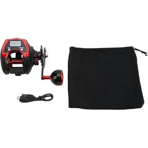 Electric Fishing Reel Metal Lid 6.4:1 Glass Wire Baitcast Reel Carbon Fiber Main Body