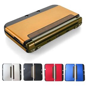 2024 Upgraded Protective Case Cover with Hard Shell Skin Compatible for Nintendo 3DS XL LL, Anti-Scratch and Anti-Slip - Gold