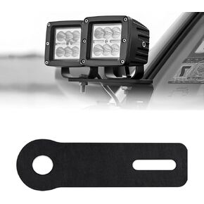 Ham Antenna Ditch Bracket Extension – Ditch Light Bracket Extensions Compatible with Truck and SUV Ditch Light Brackets (Universal, Fits Most Brands) – LED Ditch Light Mounting Brackets Extension Kit