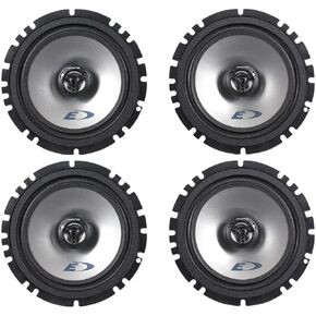 (2) Pairs Alpine SXE-1725S 6.5" 40 Watt RMS 4 Ohm 2-Way Coaxial Car Audio Speakers