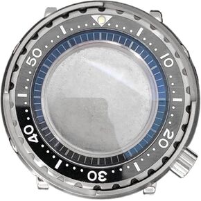 45MM Mineral Glass Stainless Steel Case For NH35/NH36 Watch Mechanical Movement Modification Part Watch Case Cover watch case