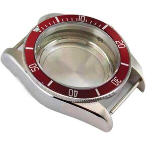 Watch Case Accessories 41mm Sapphire Suitable compatible with ETA2824 Mechanical Movement 316L Brushed Stainless Steel Case watch case
