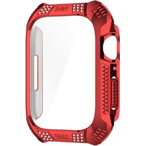 10 Pcs/Pack, Diamond Bumper Protective Case Compatible With Apple Watch 7 41mm 45mm,Smart Watch Accessories PC Case Compatible With Apple Watch7 watch case