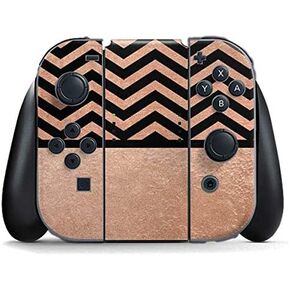 Skinit Decal Gaming Skin Compatible with Nintendo Switch (2017-2021) Joy-Con Controller - Pink and White Checkerboard Design