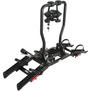 Sport X Hitch Bike Rack, Hitch Bicycle Car Rack for 2 Bikes, Anti-Wobble Locking Tilting Folding Bike Rack with 1¼/2 Inch Receiver for Cars SUVs Trucks, Bike Carrier Platform Fits 16''-29'' Bikes