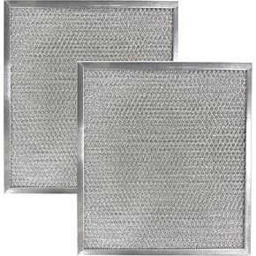2 Pack Air Filter Factory 10-1/2 X 10-1/2 X 3/8 Inches Range Hood Aluminum Grease Filter