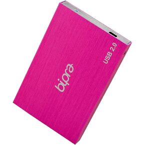 1TB USB 2.0 External Pocket Slim Hard Drive - Sweet Pink - Ntfs