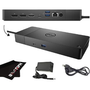 Boomph Dell WD19S Docking Station with 130W Power Adapter and 90W Power Delivery - USB Type-C, HDMI, Dual DisplayPort (WD19S130W) (Renewed)