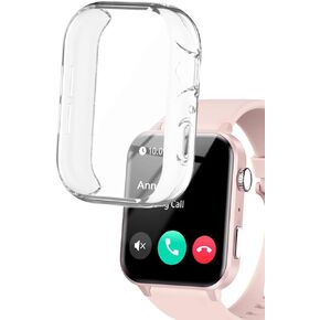 Watch Cases compatible with IOWODO R30 PRO 1.85" Smart Watch, TPU Case with Screen Protector, Protecting Watch Body & Screen