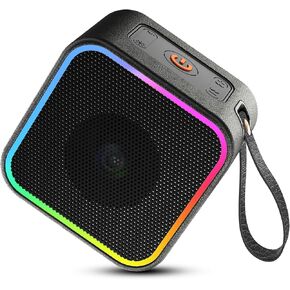Portable Bluetooth Speaker, Wireless Speaker with Lights, Built-in Mic Bluetooth 5.3, Portable Wireless Up to 10H Playtime, Powerful Crystal Clear Punchy Bass, for Home/Outdoor/Party/Birthday Gift