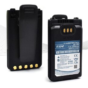 Elxjar (2 pack) 7.4v 1900mah bp-290 استبدال البطارية لـ ICOM IC-F52D و IC-F62D و IC-M85 في اتجاهين