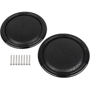 1 Pair Black Rear Speaker Grill Mesh Trim Covers Fit for Harley FLHTCU/L FLHTCLTC 2014-2023, Road Glide Ultra and FLHTK/L 2016-2019