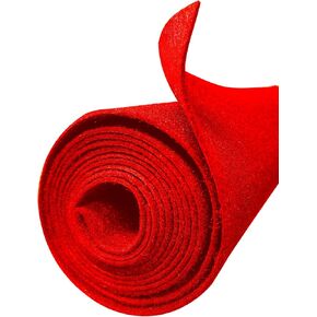 144" x 45" Red Polymat Felt Fabric Speaker Carpet Liner Resists Stains Speaker Box Cabinet Subwoofer for Car Audio,Boat Interior,Trunk,Shelf,Underfelt Heavy Duty Series 35 (12FTx45)