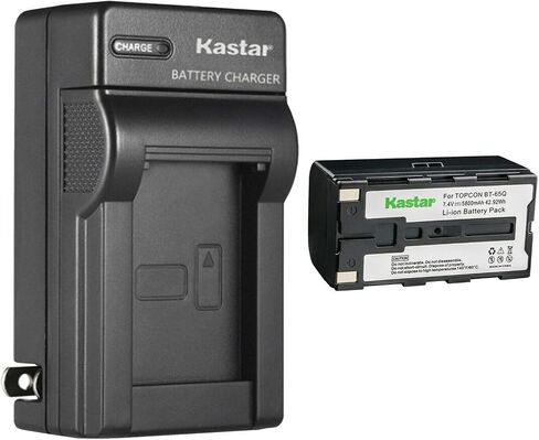 Kastar AC Wall Battery Charger Replacement for Topcon BT-61Q BT-62Q BT-65Q BT-66Q GMS-2 Topcon Survey Instrument FC-200 FC-2200 FC-2500 GPT-7000i GTS-750 GTS-751 GPT-7500 Total Stations in Saudi Arabia