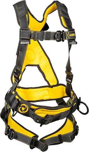Guardian 21035 Cyclone Construction Harness with QC Chest/QC Leg/TB Waist Belt/Side D-Rings, Black/Yellow in Saudi Arabia