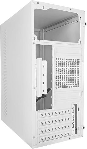 V600 High Airflow Micro ATX PC Case - يدعم MATX ، MINI - ITX - مع توافق USB3.0 ، 3.5 "HDD - مثالي للألعاب (أبيض) in Kuwait