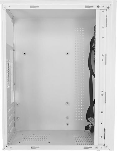 V600 High Airflow Micro ATX PC Case - يدعم MATX ، MINI - ITX - مع توافق USB3.0 ، 3.5 "HDD - مثالي للألعاب (أبيض) in Kuwait
