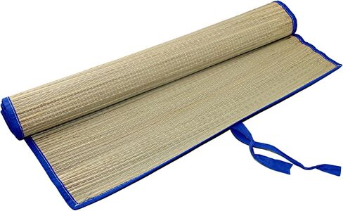 Set of 2 Natural Straw Beach Mats 24" x 72" - Multi-Purpose, Portable & Eco-Friendly - Perfect for Yoga, Picnics, Camping Festivals & Outdoor Activities … in Saudi Arabia