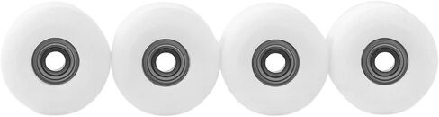 عجلات الإصبع Urethane من Teak Tuning Apex 61D - شكل شارع جديد، قطر 7.7 مم - ABEC-9 محامل ستيلث - صنع في الولايات المتحدة الأمريكية - رمادي وأبيض دوامة Colorway in Kuwait
