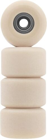 عجلات الإصبع Urethane من Teak Tuning Apex 61D - شكل شارع جديد، قطر 7.7 مم - ABEC-9 محامل ستيلث - صنع في الولايات المتحدة الأمريكية - رمادي وأبيض دوامة Colorway in Kuwait